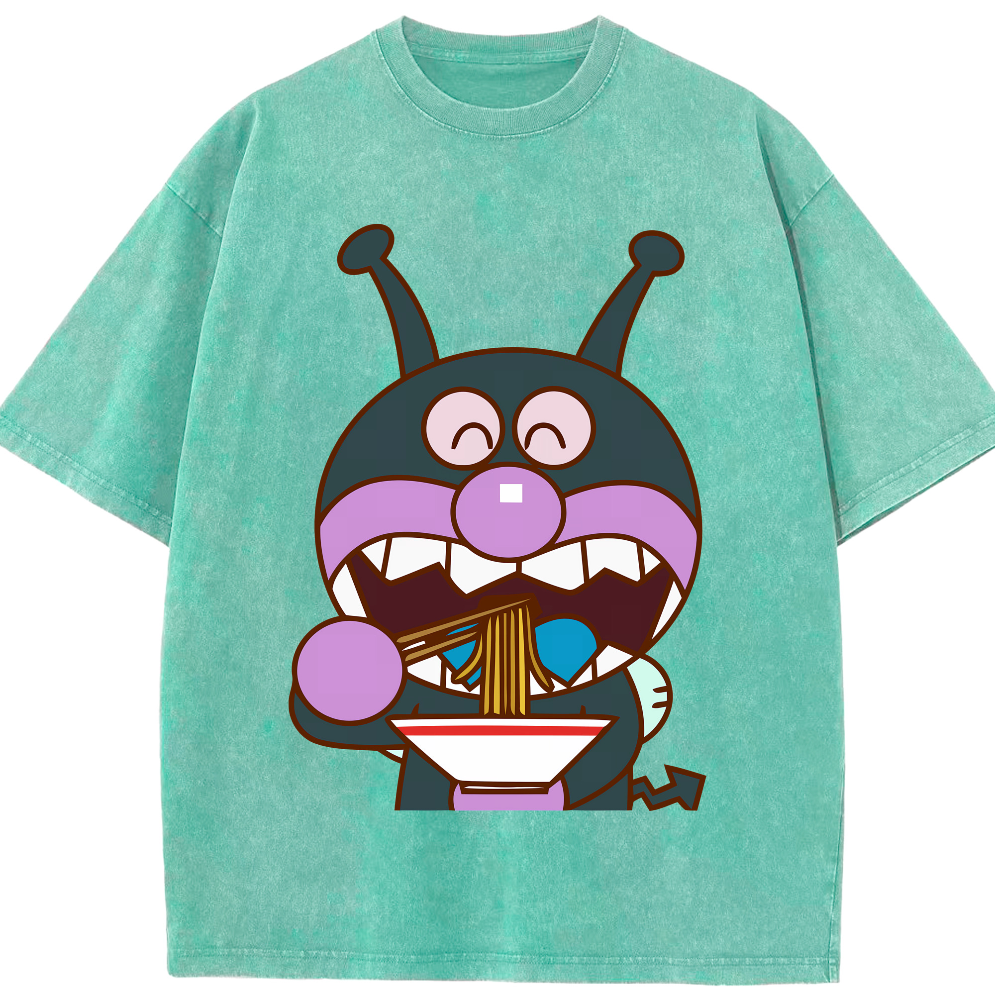 （画像用） アンパンマン Anpanman 綿100% ヴィンテージ風 半袖Tシャツ（フロントプリント）